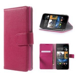 htc desire 310 hoesje portemonnee wallet case roze
