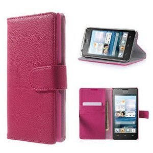 huawei g525 hoesje portemonnee wallet case roze