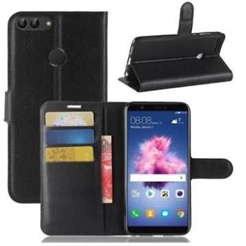 huawei p smart hoesje portemonnee wallet case zwart