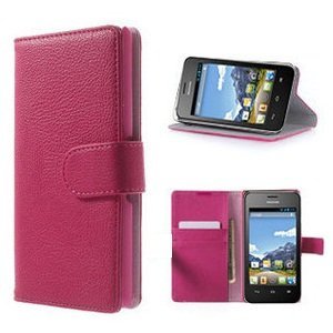 huawei y300 hoesje portemonnee wallet case roze