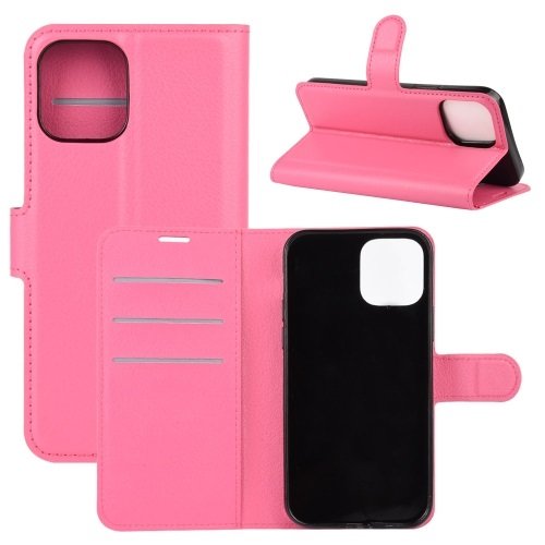 iphone 12 pro max hoesje bookcase roze