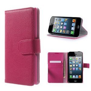 iphone 5 5s se hoesje bookcase roze