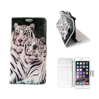 iphone 6 6s hoesje bookcase tijger foto