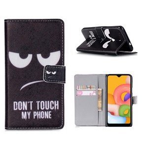 samsung a01 hoesje bookcase dont touch my phone