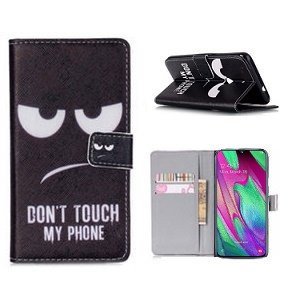 samsung a40 hoesje bookcase dont touch my phone