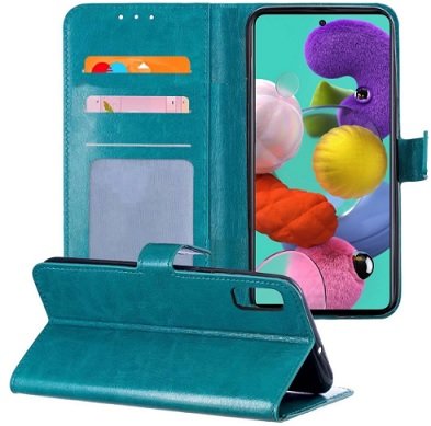 samsung a40 hoesje bookcase turquoise