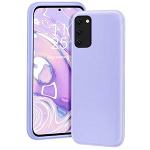 samsung a41 siliconen hoesje pastel paars