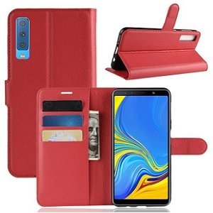 samsung a7 2018 hoesje portemonnee wallet case rood