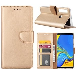 samsung a9 2018 hoesje bookcase goud
