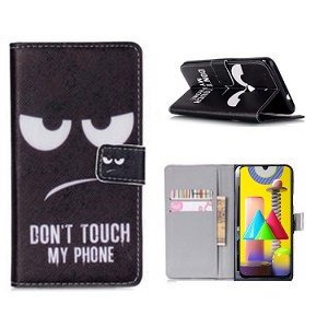samsung m31 hoesje bookcase dont touch my phone