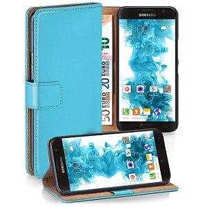 samsung s7 hoesje bookcase turquoise