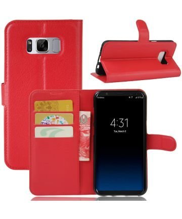 samsung s8 hoesje bookcase rood