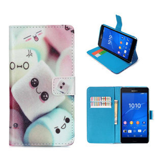 sony m5 hoesje bookcase candy design